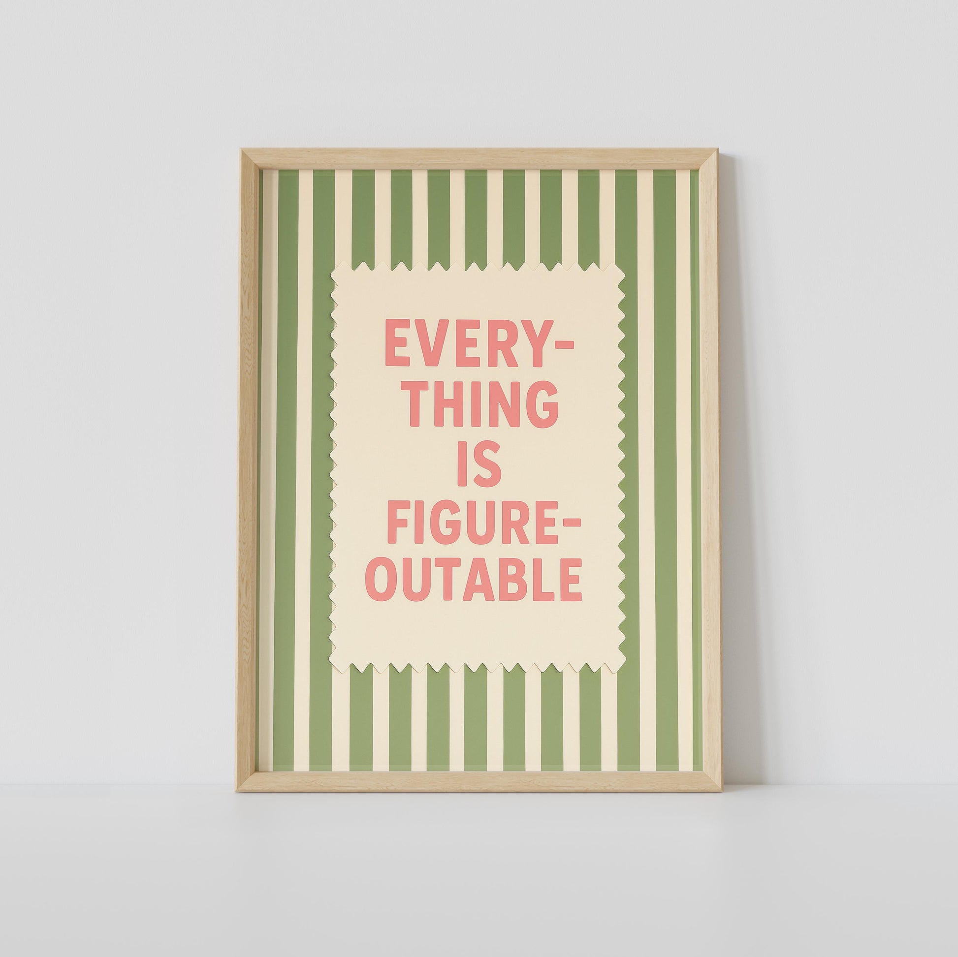 Everything Is Figureoutable — retro plakat z cytatem